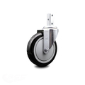 Service Caster 5 Inch Black Polyurethane Wheel Swivel 7/8 Inch Square Stem Caster SCC SCC-SQ20S514-PPUB-BLK-78